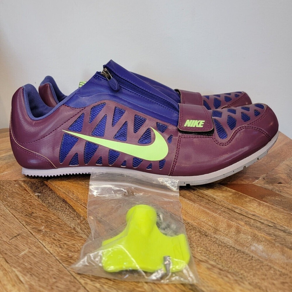 NEW Nike Zoom Long Jump 4 Track Shoes with Spikes Tool 415339-602 Purple Mens 13